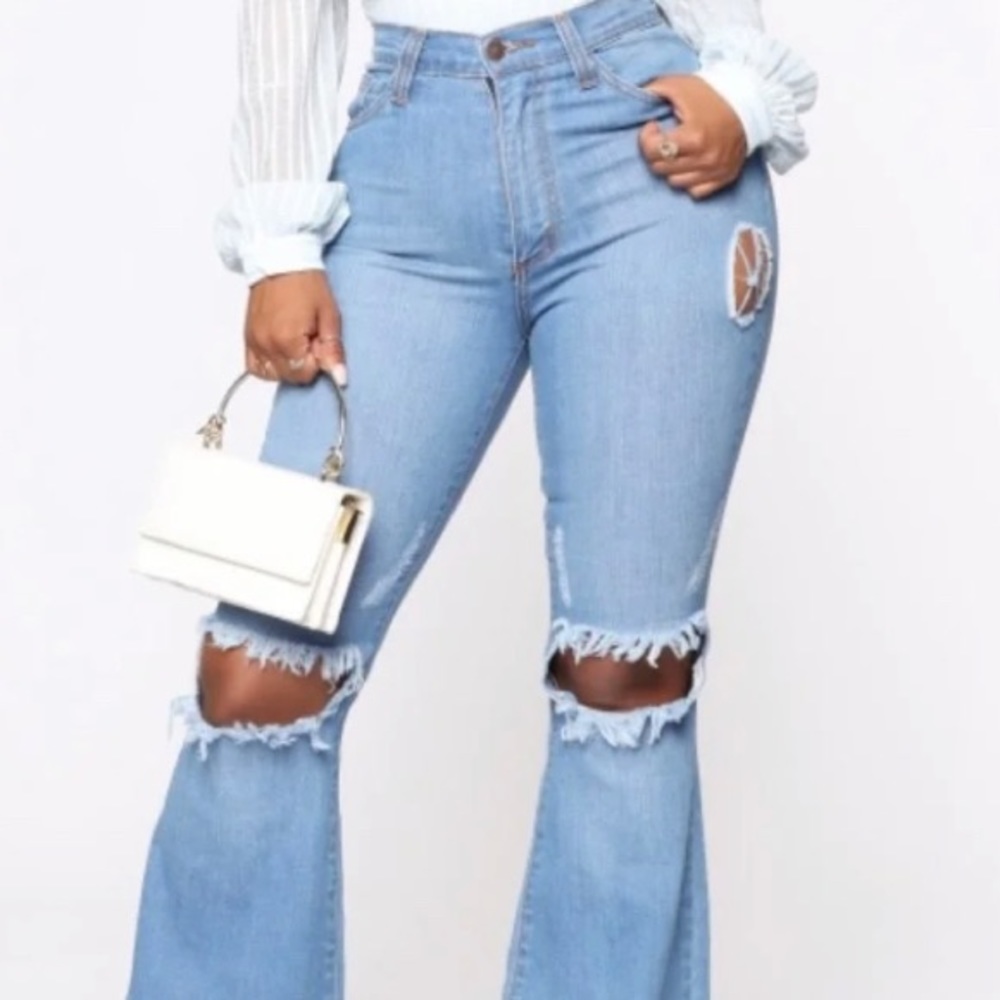 Fashion Nova Bell Bottom Jeans